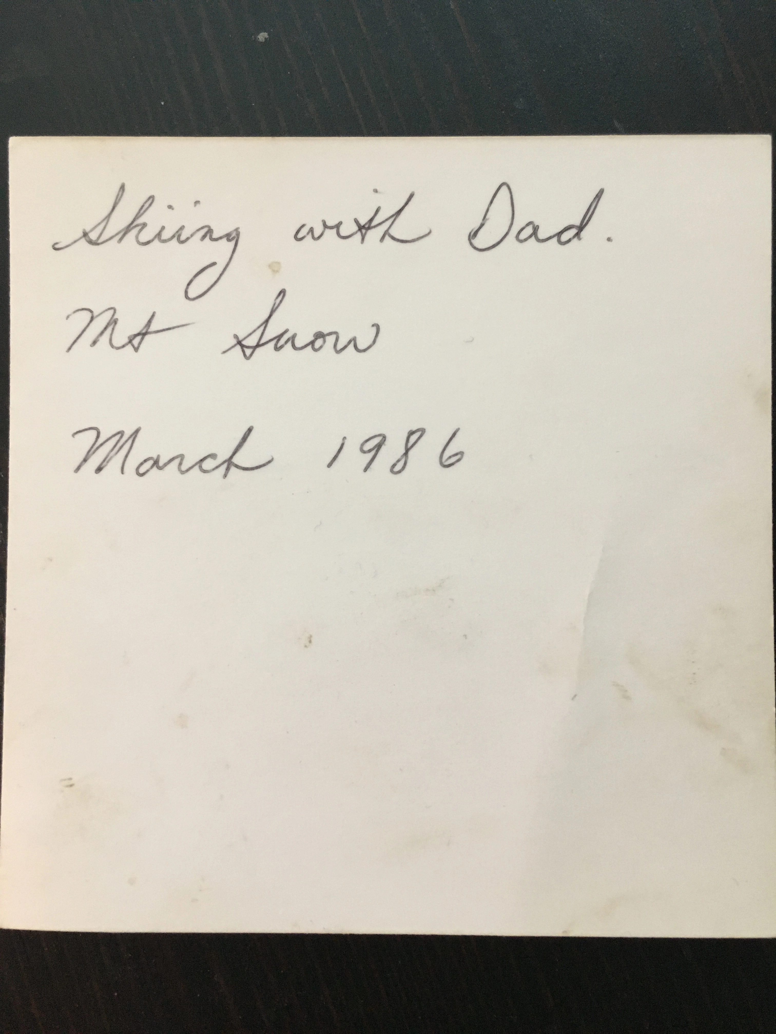 Young AJ skiing on the East Coast