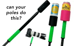 GripSki™ Pro Ski Pole Grips with Camera Mount (Pair) view 1
